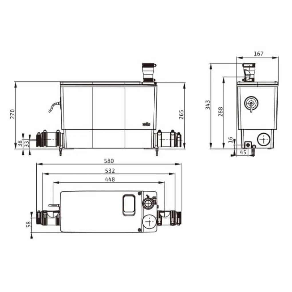 Канализационная установка Wilo DrainLift MINI3-XS (П12)- Фото 3