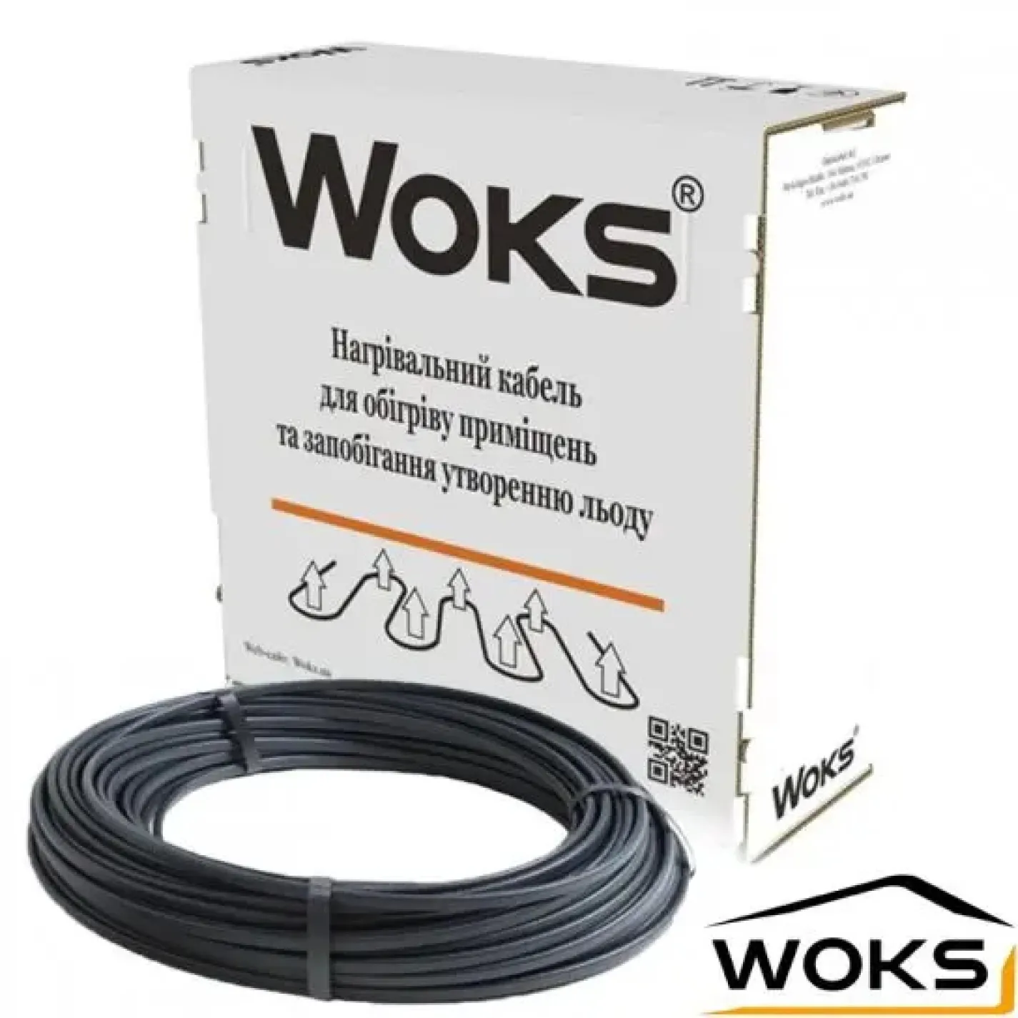 Нагревательный кабель Woks-20T, 1815 Вт (94м) - Фото 1