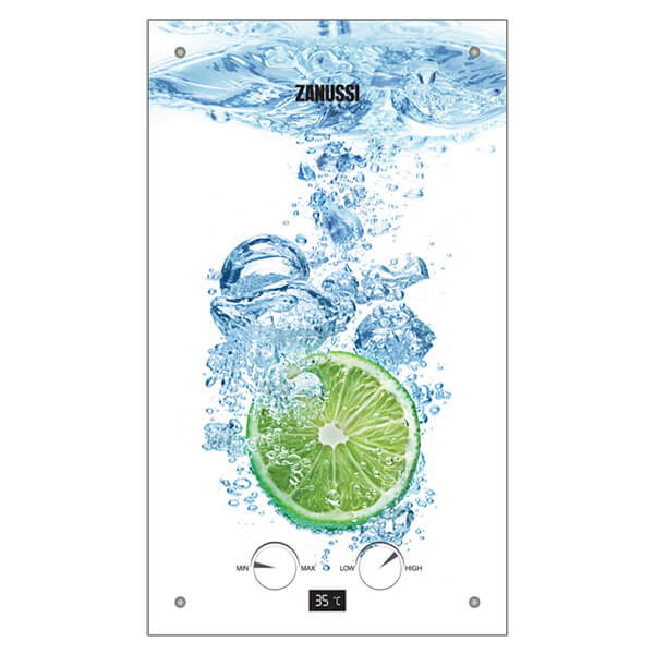Газовая колонка Zanussi GWH 10 Fonte Glass Lime (НС-1077261)- Фото 1