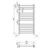 Водяной полотенцесушитель Zehnder Bluebell 532x1000 мм (BLU-100-053)- Фото 4