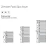 Водяной полотенцесушитель Zehnder RODA SPA ASYM 550x1183 П белый- Фото 3