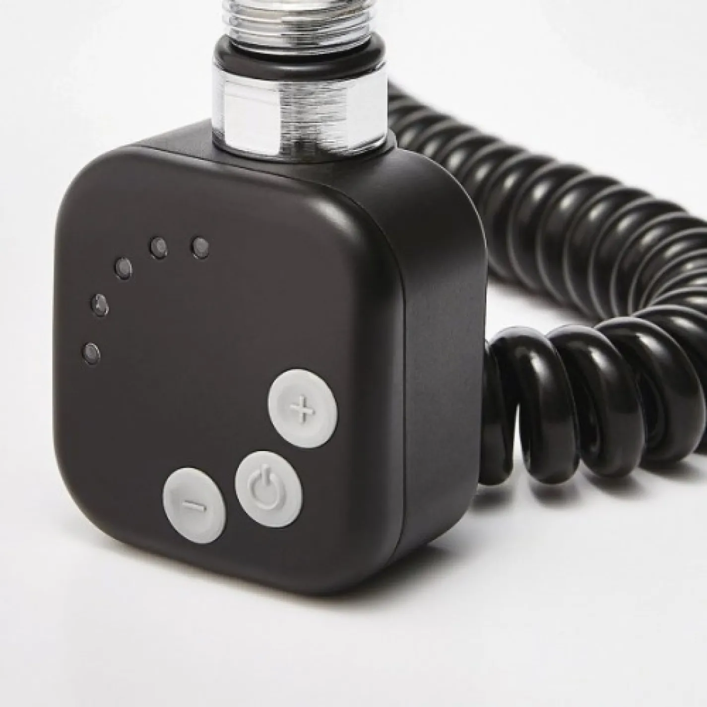 Электрический полотенцесушитель Zehnder Virando 500x786 с теном HEC черный матовый - Фото 1