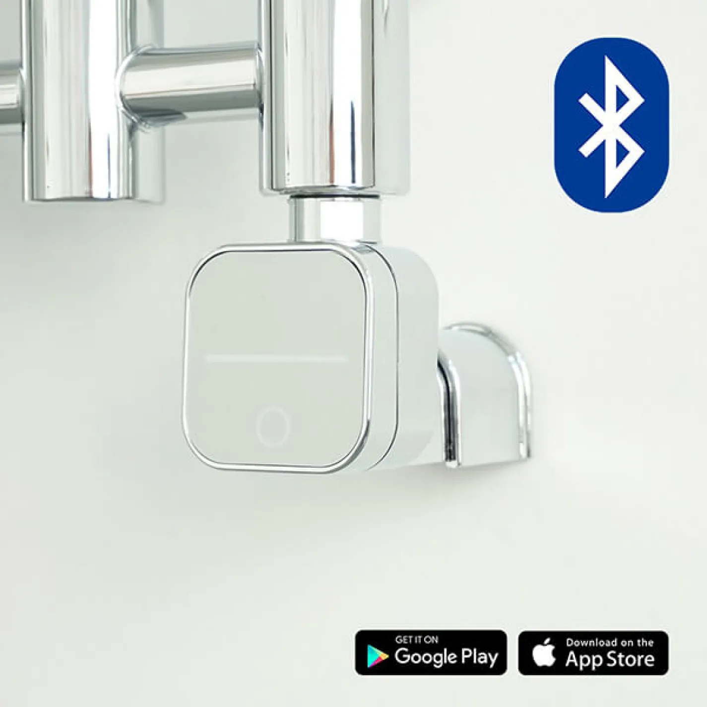 ТЭН Zehnder NEX для полотенцесушителя 300 Вт 868MHz Bluetooth со скрытым подключением хром (N300.CR.HID) - Фото 3