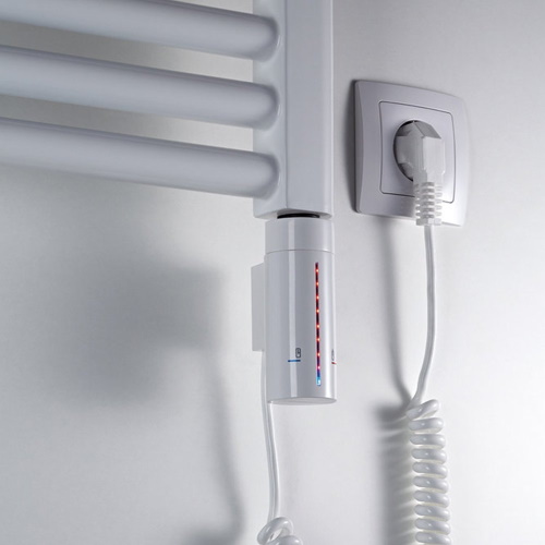 Электрический полотенцесушитель Zehnder Virando 600x1226 с теном hots белый- Фото 5