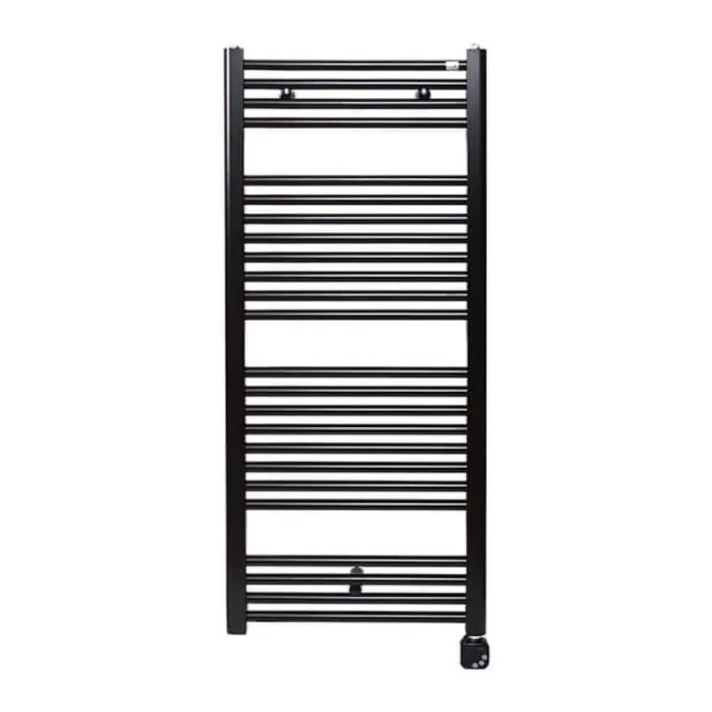 Електрична рушникосушка Zehnder Virando 500x1000 з теном HEC чорний матовий- Фото 2