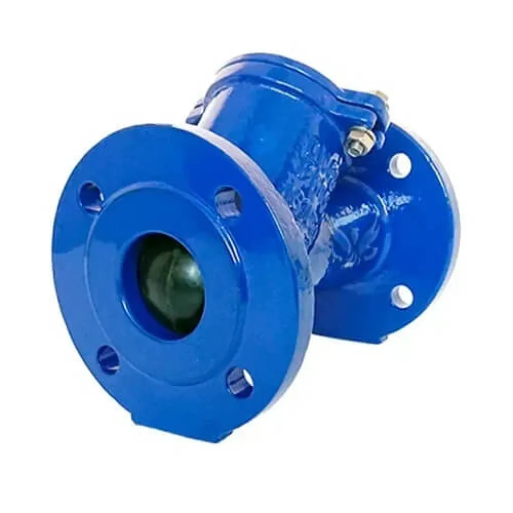 Клапан обратный канализационный фланцевый Zetkama Ду 150 (400B150C55)- Фото 1