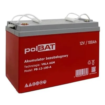 Акумулятор для ДБЖ polBAT AGM 12V 100Ah