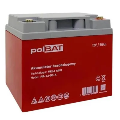 Акумулятор для ДБЖ polBAT AGM 12V 50Ah