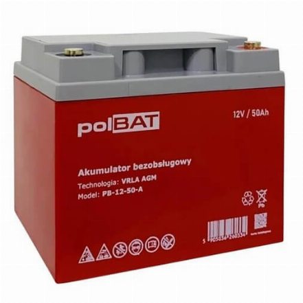 Аккумулятор для ИБП polBAT AGM 12V 50Ah