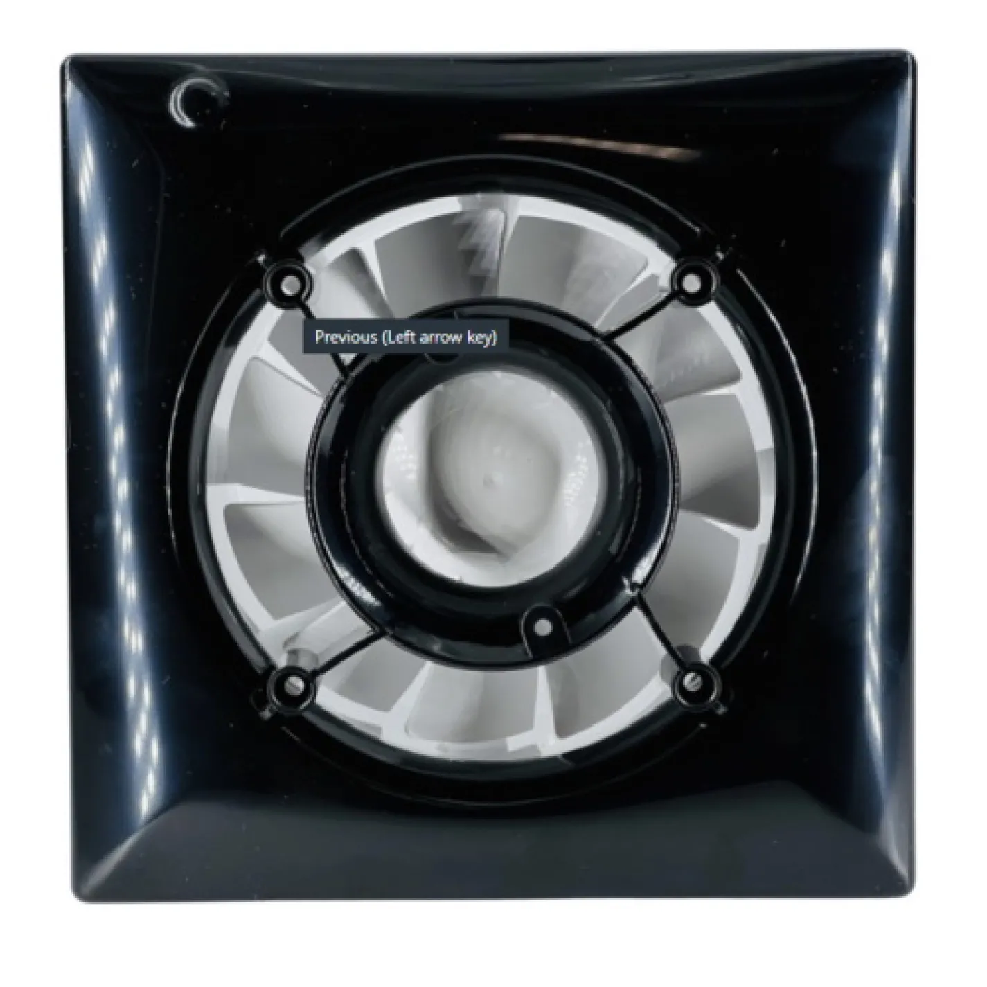 Витяжний вентилятор Вентс 125 Солід чорний сапфір - Фото 3