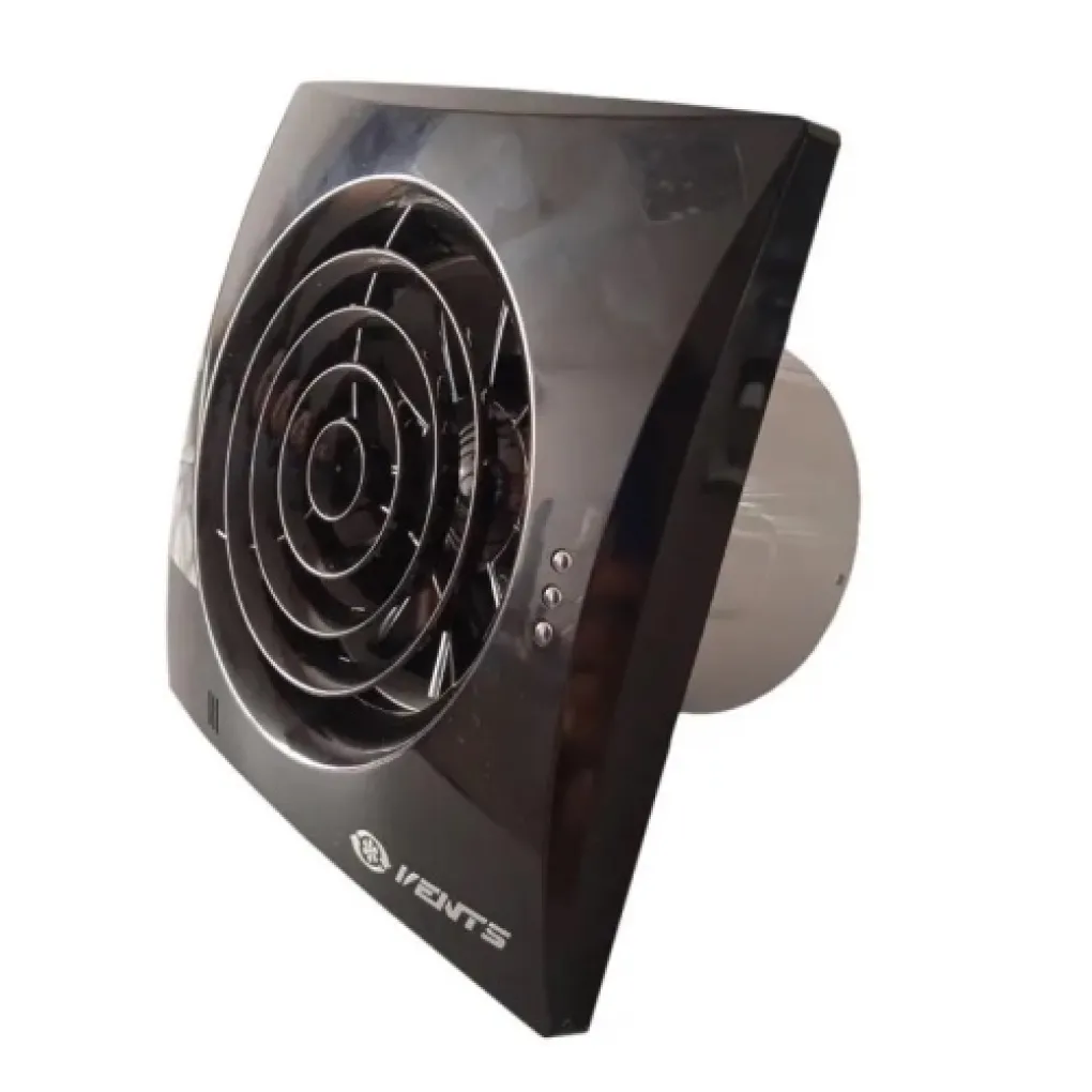 Вытяжной вентилятор Вентс Квайт 125 TH черный сапфир- Фото 3