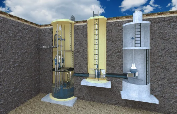 Канализационный насос или станция (КНС)