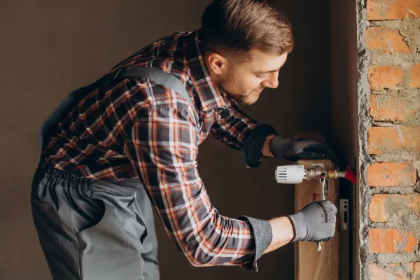 Процесс установки радиатора