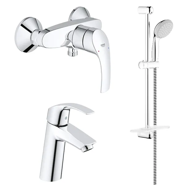 6-е место набор смесителей для душа Grohe Eurosmart хром