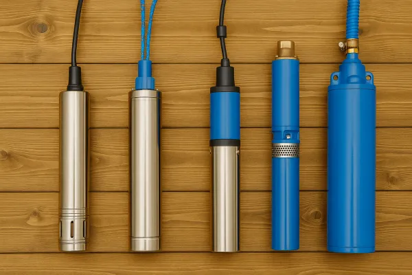 Типы глубинных насосов для колодцев