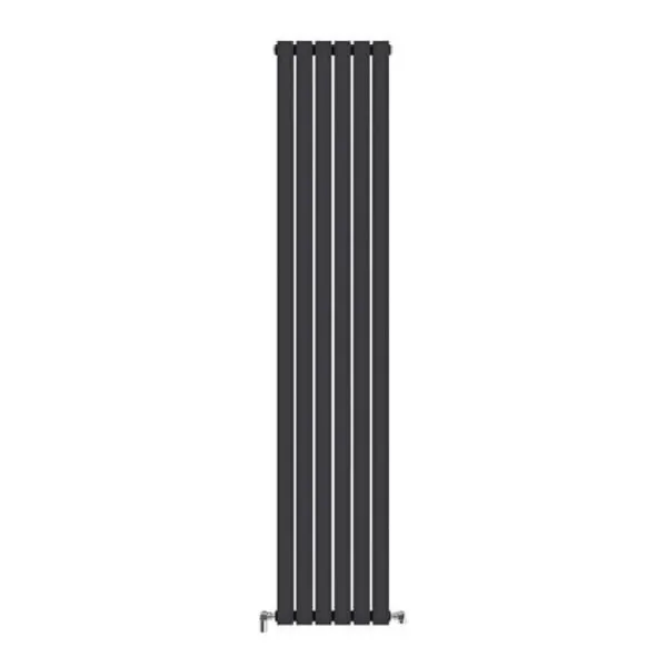 5-е место трубчатый радиатор Ideale Jolanda 2 колонны 6 секций 1800x354 черный матовый