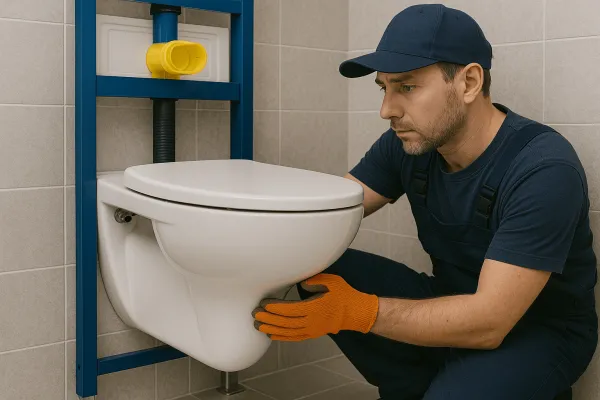 Установка подвесных унитазов: современный подход