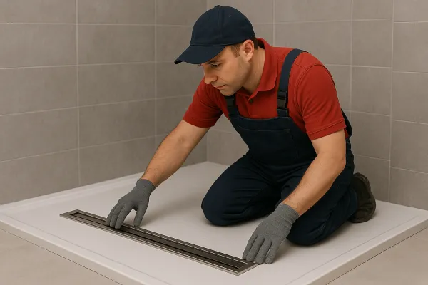 Установка лінійного душового каналу