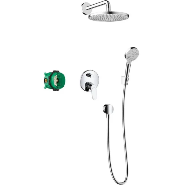 2-е место душевая система Hansgrohe Crometta S 240 1jet Logis 8в1 (27958000)