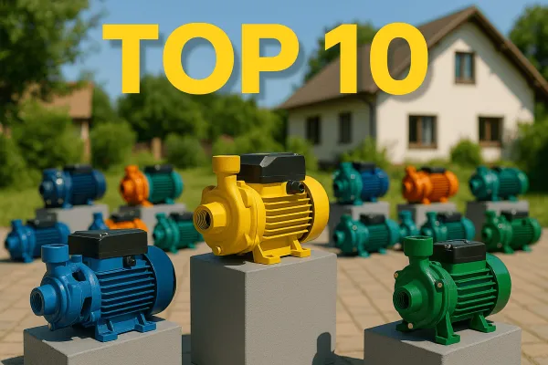 ТОП-10 ➔ Поверхностных насосов для дома в 2025 году