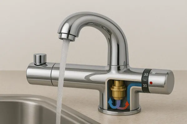 Термостатичні змішувачі: механізм підтримки температури