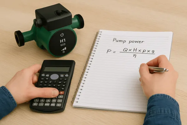 Розрахунок необхідних параметрів насоса