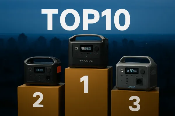 ТОП 10 ➔ Зарядних станцій у 2025 році при відключенні світла