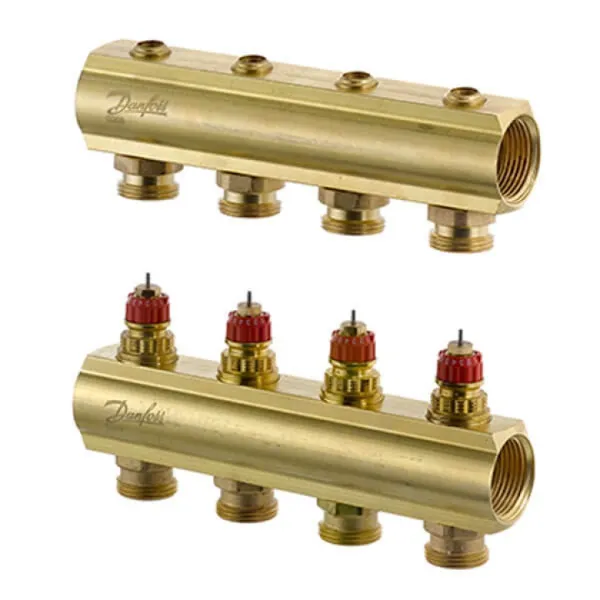 4 место: Распределительный коллектор Danfoss FHF4 без ротаметров