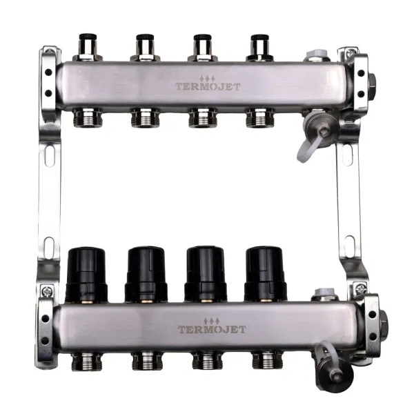 10 место: Коллектор для отопления Termojet TJ-R-W-04 без расходомеров